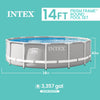 Intex Prism Frame 14' x 42" Above Ground Pool Set