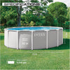 Intex 26725EH 15Ft X 48In Prism Frame Swimming Pool Set with 1000GPH Filter Pump