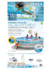 Intex 16' x 48" Prism Frame Clearview Premium Above Ground Swimming Pool Set