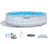 Intex 16FT X 48IN Chevron Prism Frame Premium Pool Set with Pump