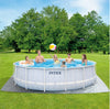 Intex 16FT X 48IN Chevron Prism Frame Premium Pool Set with Pump