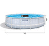 Intex 16FT X 48IN Chevron Prism Frame Premium Pool Set with Pump