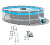 Intex 17' x 48" Prism Frame Clearview Premium Above Ground Swimming Pool Set