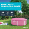 Intex 28019E Pink Pool Cover for 8ft Round Metal Frame Pools