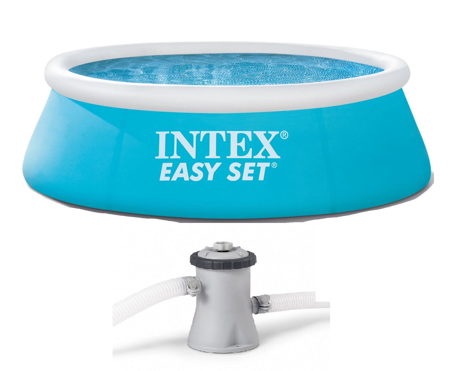 Intex 6' x 20" Easy Set Inflatable Swimming Pool with 330 GHP Filter Pump