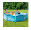 Intex 28206EH 10 X 30 Durable Steel Metal Frame Beachside Swimming Pool  Reinforced Sidewalls