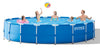 Intex 18ft X 48in Metal Frame Pool Set with Filter Pump, Ladder, Ground Cloth & Pool Cover