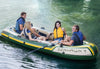 Intex Seahawk 4 Inflatable Boat Set with Aluminum Oars and Pump