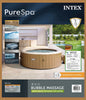 Intex 6-Person PureSpa Bubble Massage Inflatable Spa Set with Energy Efficient Cover Tan