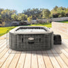 Intex 6-Person PureSpa Greystone Deluxe Square Bubble Spa Seat 77" X 77" X 28"