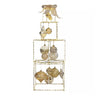 Member's Mark Pre-Lit 52inch Stacked Giftbox Gold Decor 463 Warm White Lights