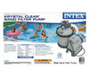 Intex Krystal Clear Sand Filter Pump for Above Ground Pools, 1200 GPH Pump Fl...