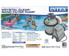 Intex Krystal Clear Sand Filter Pump for Above Ground Pools, 2100 GPH Pump Flow Rate, 110-120V with GFCI