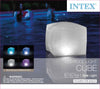 Intex Floating LED Inflatable Cube Light with Multi-Color Illumination Battery Powered