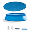 Intex 15ft x 48in Easy Set Above Ground Inflatable Pool w/Pump and Solar Cover