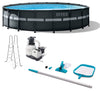 Intex Ultra XTR Frame 18ftX52in Above Ground Pool, Sand Filter Pump and Maintenance Accessory Kit