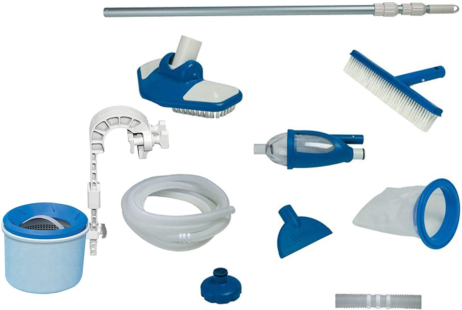 Intex 2-Piece Deluxe Cleaning Kit includes Surface Skimmer and Deluxe Maintenance Kit