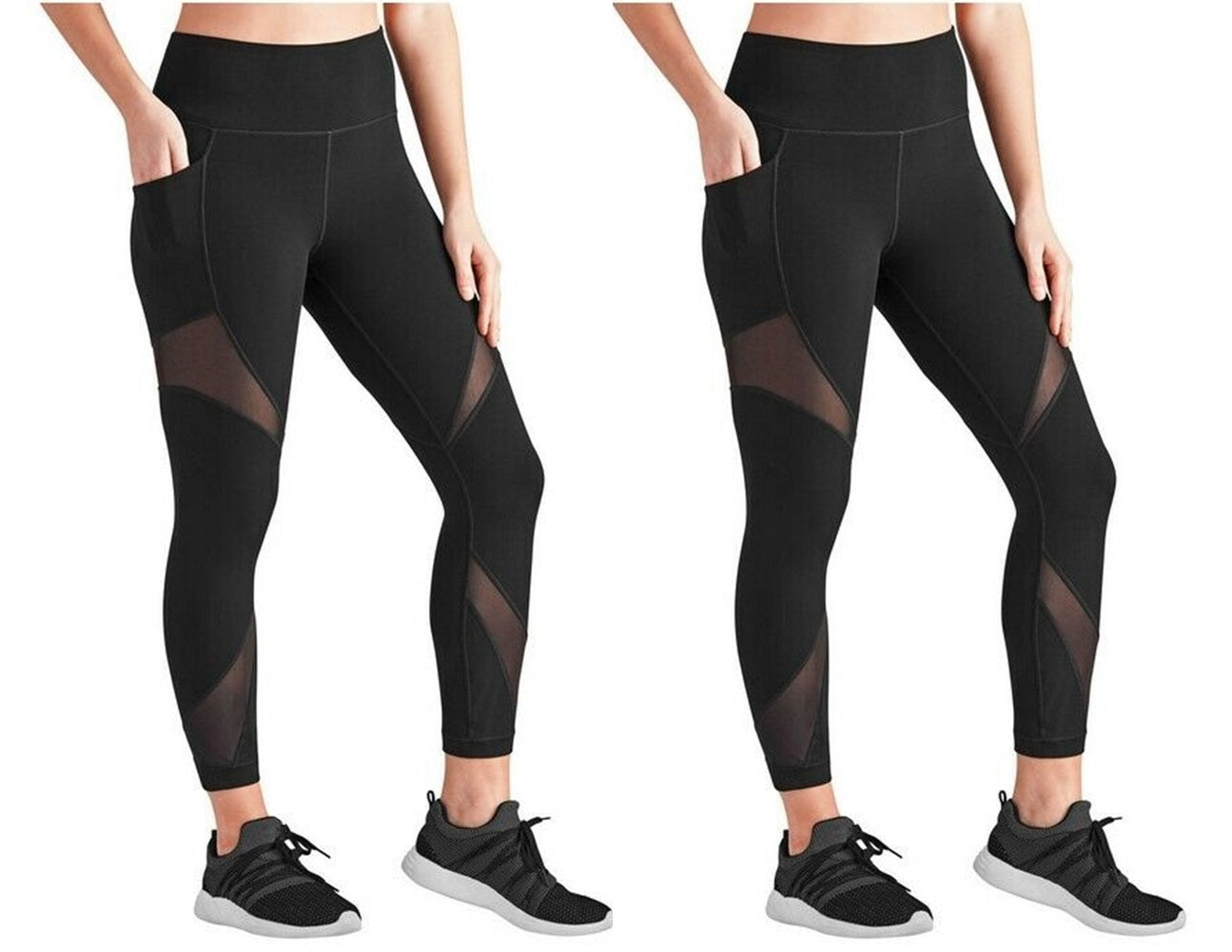 Compression Athletic Ankle Legging with Pockets Black Soot, XX-Large 2