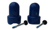 Skywalker Large Trampoline Enclosure Pole Caps, 2-Pack, Blue