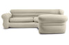 Intex Corner Sofa L-Shaped Inflatable Couch 101" X 80" X 30"