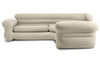 Intex Inflatable Corner Sofa Soft Beige 101" X 80" X 30" (2-Pack)