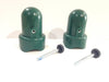 Skywalker Large Trampoline Enclosure Pole Caps, 2-Pack, Green