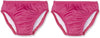 2-Pack Solid Pink Reusable Swim Diaper, Medium, 6-12 Months, 17-22 pounds