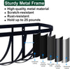 DUNCHATY 24 Inch Railing Planter 2 Pack Adjustable Metal Window Box Planter