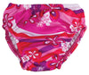 2-Pack Pink Flower Reusable Swim Diaper, Small 3M-6M / 14-17 LBS