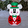 Gemmy Disney 3.5 FT Lighted Snowman Mickie Mouse Christmas Inflatable Decoration