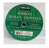 3 Rolls Kirkland Signature 50 yd Wire Edged Ribbon Reversible Blue Silver