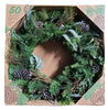 30-in Pre-Lit Artificial Natural Christmas Wreath 50 LED Lights Battery Operated
