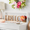 Member's Mark Pre-Lit Spring Decor "Hello" 36in X 14in X 3.5in