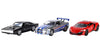 Fast & Furious Licensed 1:32 Die Cast Vehicles 3 Pack Dodge Nissan Hypersport