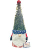 Pre-Lit 40-inch Happy 4th of July Gnome Topiary 40in H x 15 in W x 10.75in D