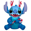 Gemmy 3.2FT Lighted Stitch Sitting with Candy Cane Christmas Inflatable
