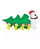 Gemmy Peanuts 7-FT Snoopy Pulling Christmas Tree with Woodstock Holiday Inflatable
