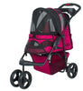 Petique Durable Pet Stroller for Pets up to 50-lbs Razzberry