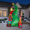 Dr. Seuss 10-FT Grinch and Max Decorating Christmas Tree Scene Inflatable