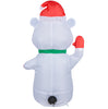 Holiday Living 23-inch Christmas Polar Bear Airdorable Inflatable for Indoor Use