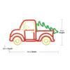GE StayBright 18in X 36in LED Neon Flex Pickup Truck Holiday Decoration