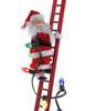 Mr. Christmas 43" Super Climbing Santa Holiday Decoration White Santa
