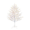 GE 5-ft Winterberry White Artificial Branch Christmas Tree with Multicolor LED Lights