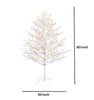 GE 5-ft Winterberry White Artificial Branch Christmas Tree with Multicolor LED Lights