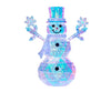 6-Foot Pre-Lit Prismatic Snowman with Colorful Lights Christmas Holiday Decoration