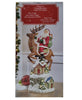 20-inch Tabletop Santa on Flying Reindeer with LED Lights Christmas Decoration