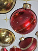 Mercasia 18-Pieces Hand Decorated Glass Ornaments in Red and Gold