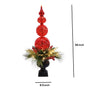 Holiday Living 3FT Pre-lit Red Finial Decorative Potted Porch Tree