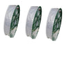 3PK-Kirkland Wire Edged Silver Sheer Ribbon with Silver Dot Accents 50 yd X 1.5 in