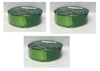 3 Rolls Kirkland Wire Edged Ribbon Christmas Lt Green/Green Double Sided Satin 50 yards 1.5 inches